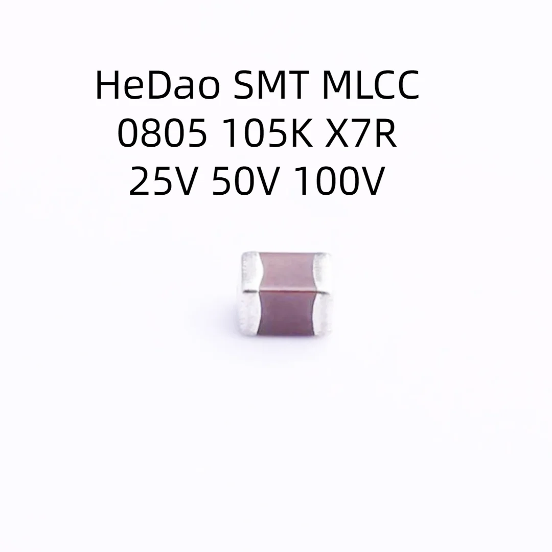

HeDao 2000 шт. SMT керамический конденсатор 0805 1uF X7R 50V 105K 10% 1000NF 25V 100V 105