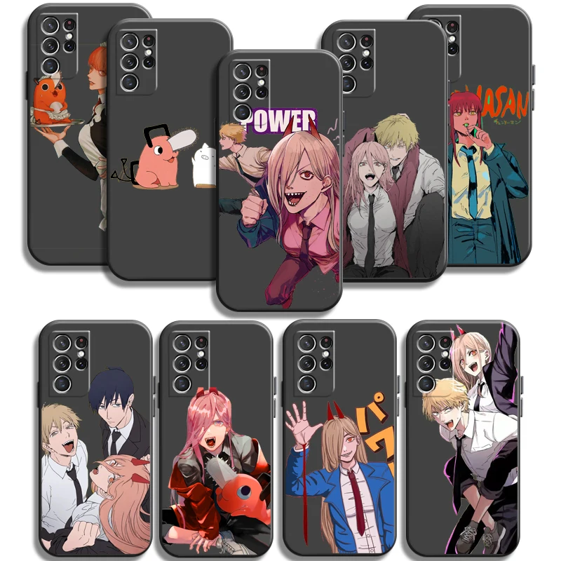 

Chainsaw Man Phone Cases For Samsung Galaxy A22 A31 A32 4G A32 5G A42 5G A20 A21 A22 4G 5G Funda Coque Soft TPU Back Cover