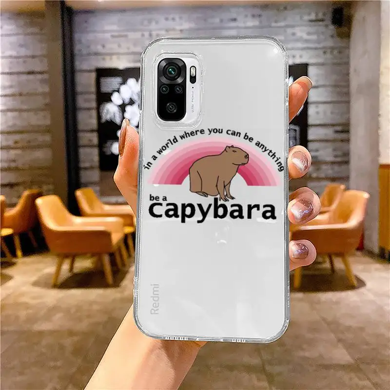 Забавный Прозрачный чехол для телефона с рисунком животных Xiaomi redmi note 12 11 10 7 8 9 4G Φ