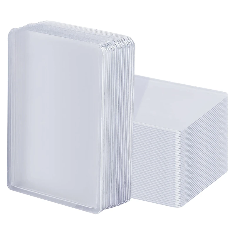 200Pcs Card Sleeves Transparent Top Loader Card Holders Protectors Thick Card Sleeves For Baseball Sports Trading Cards
