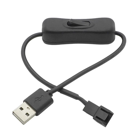 1 шт., разъем адаптера вентилятора, кабель USB 2,0 A «папа» на 3-контактный ШИМ, 5 В, USB-кабель адаптера питания вентилятора с рукавами