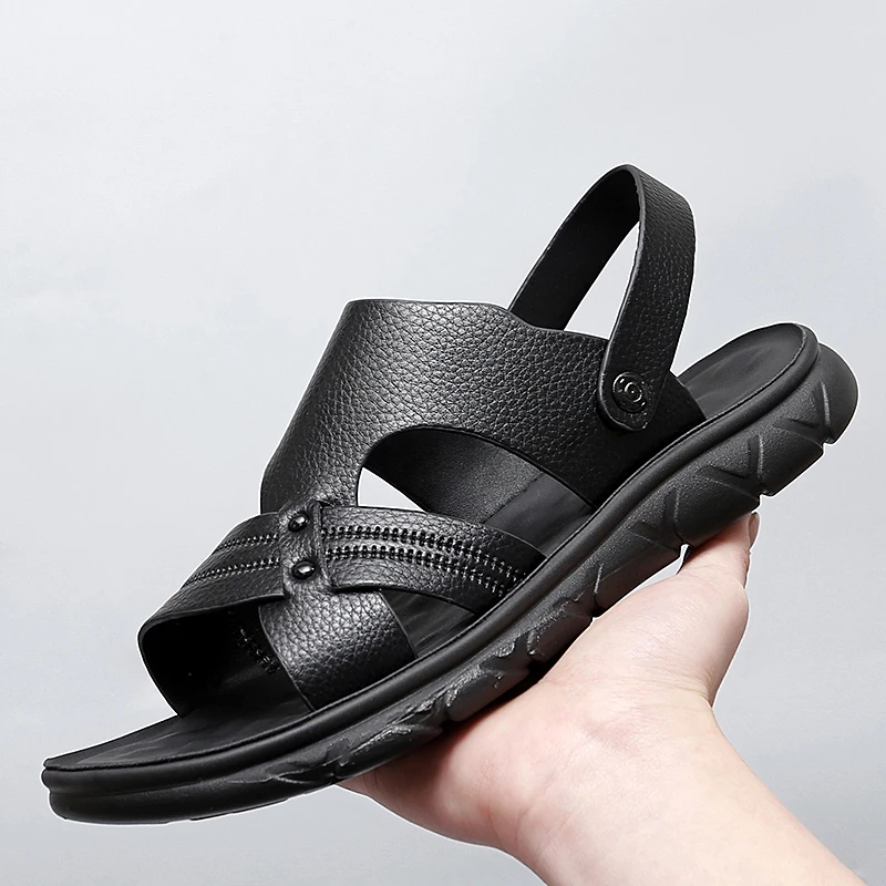 

New summer men's sandals High-quality fashion casual men's slippers Beach men's slippers Soft men's sandals Abrasion-resistant