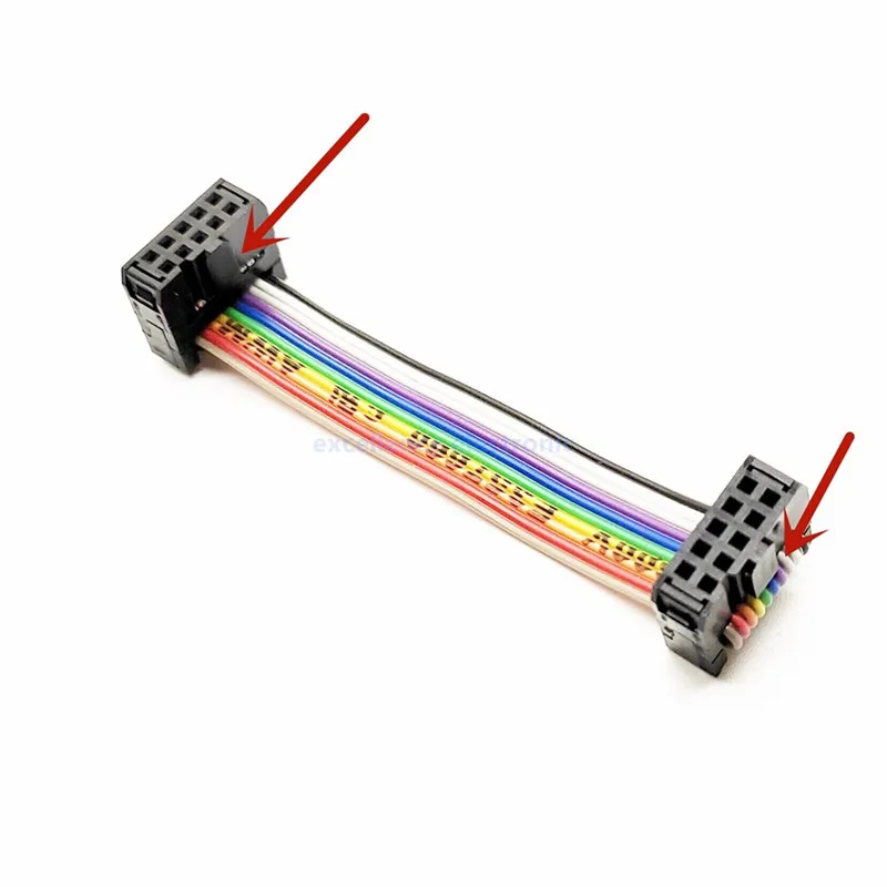 1 шт. 10/20/30 см шаг 2 54 мм FC-10/14/16/20/40/50Pin JTAG ISP кабель для загрузки цветной плоский