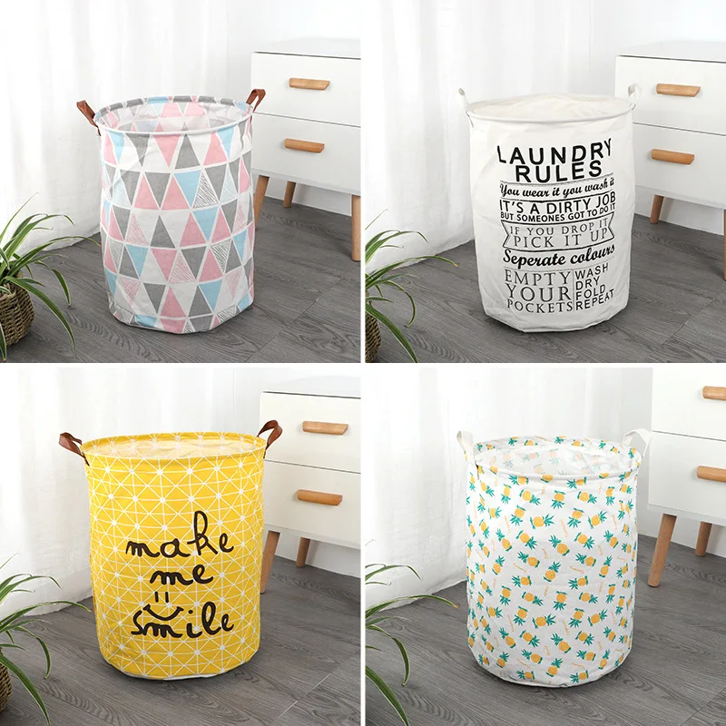

Storage Basket Toy Basket Bag Clothes Laundry Large Sundries Children Fabric Capacity Home Waterproof Folding Organizer Storage