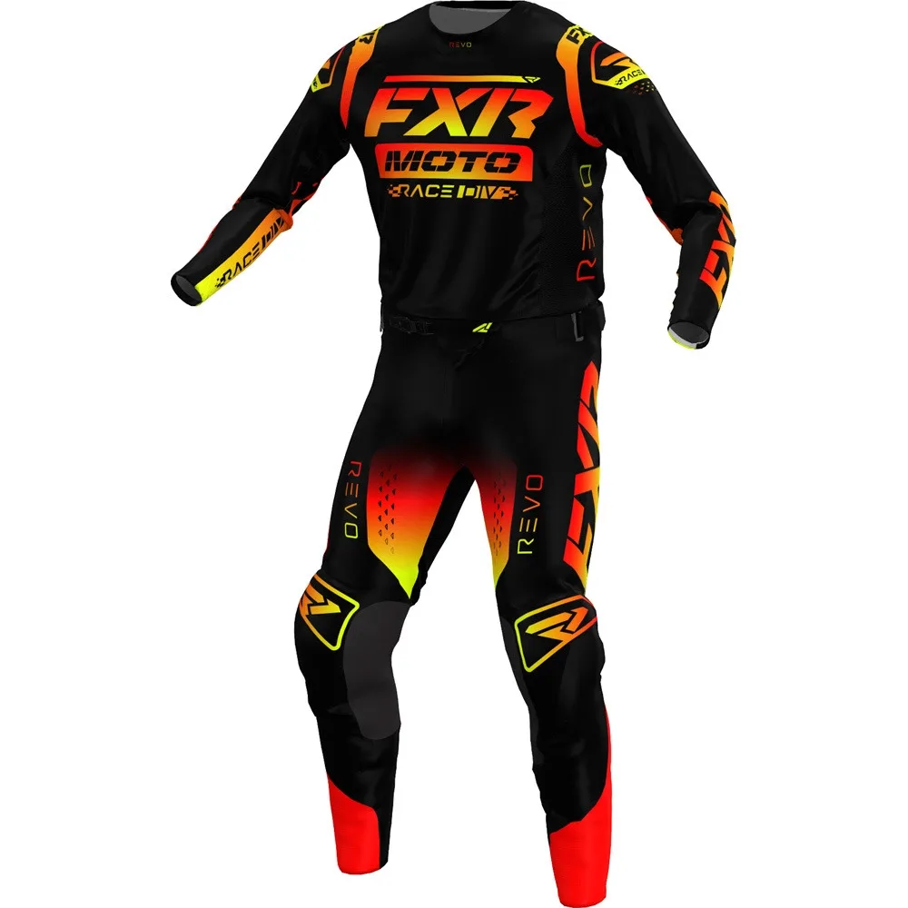 

TEQUILA SUNSET 2022 05 FXR Motocross Suit Off Road Candy Dirt Bike Jersey Set Motorcycle Gear Set Breathable Moto Combo