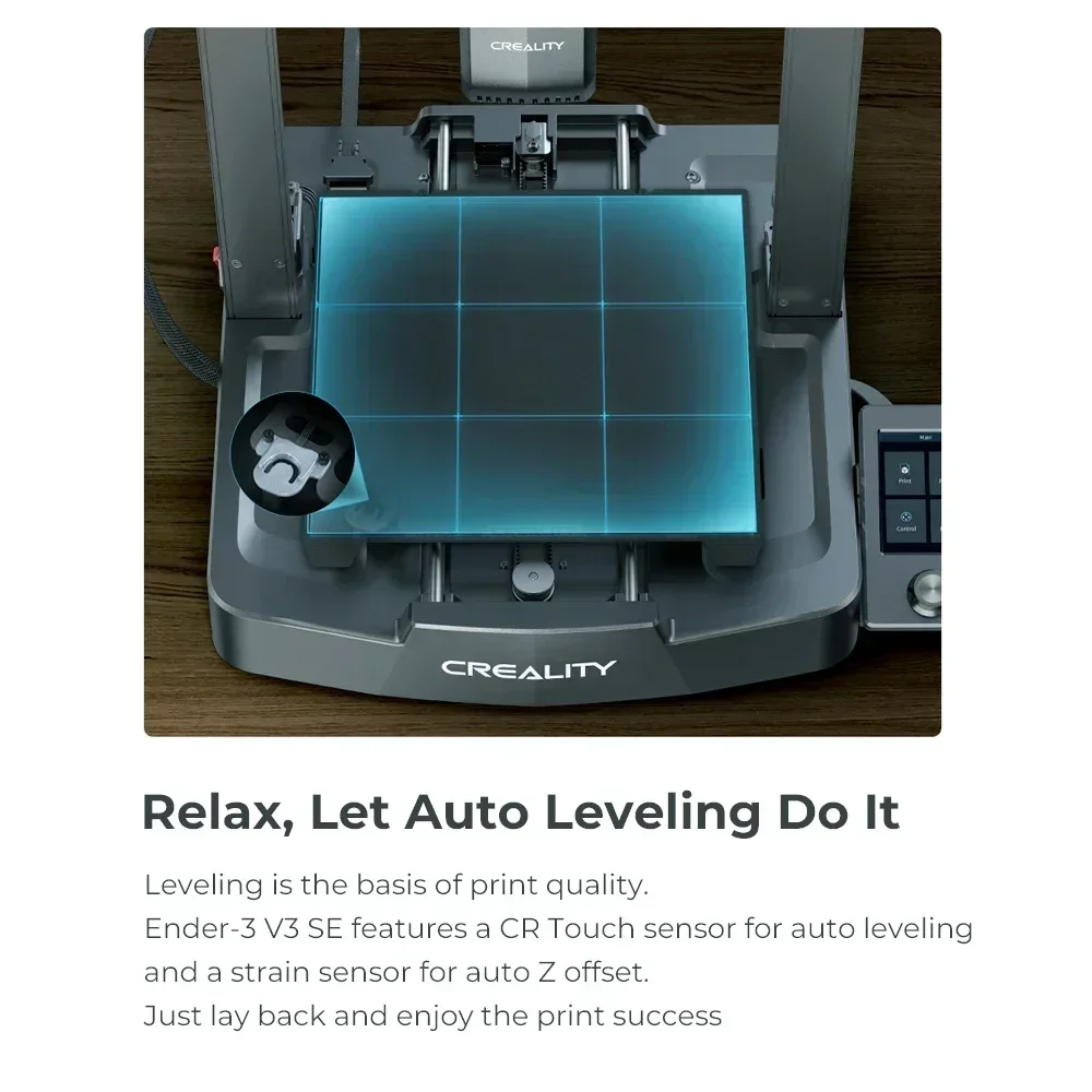 3D-принтер Creality Ender 3 V3 SE с быстрой печатью 250 мм/с автоматическим выравниванием