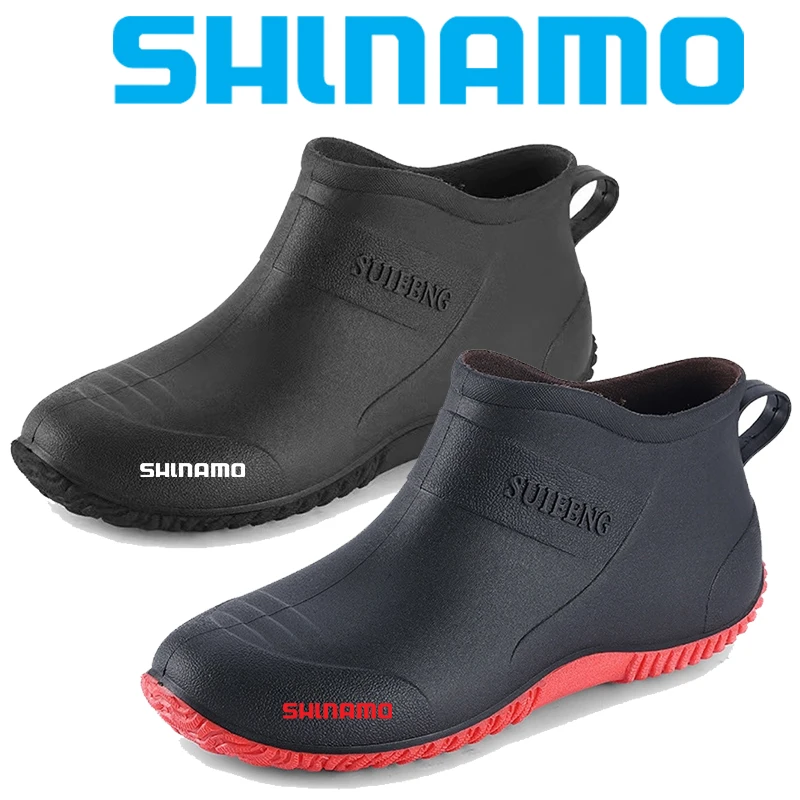 

New Men's and Women's Rubber Shoes Waterproof Non-slip Outdoor Fishing Shoes Waterproof Shoes Wear-resistant Large Size Shoes