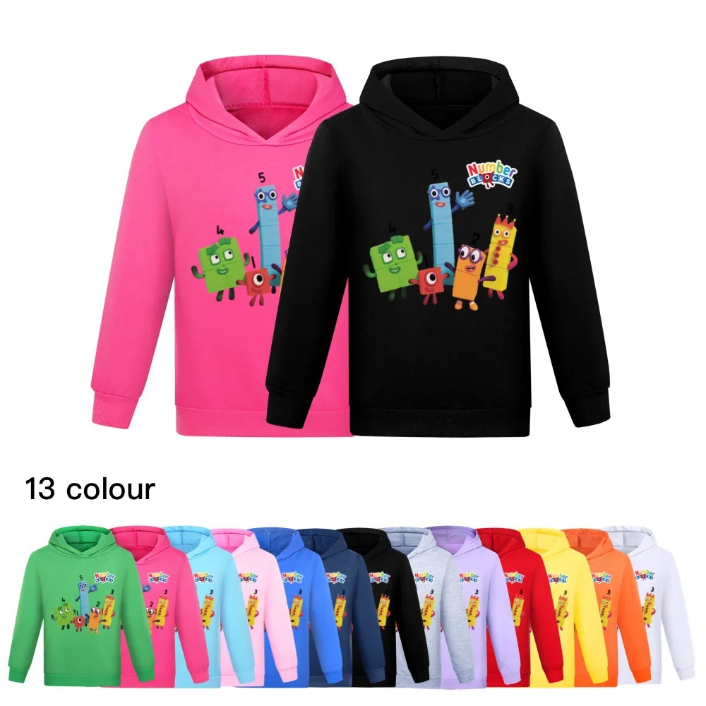 

Children Cute NumberBlocks Jumper Kids Hoodies Children Long Sleeve Coats Toddler Girls Outwear Baby Boys Pullover Sweatshirts