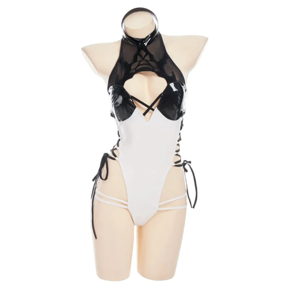 AGCOS NieR:Automata YoRHa No.2 2B Doujin Купальники Кожаные комбинезоны Косплей Костюм Девушка