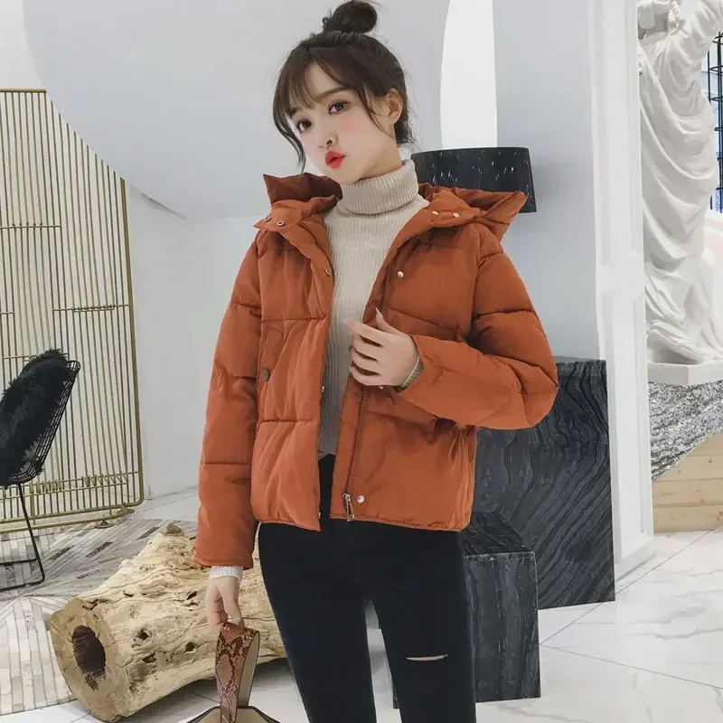 

2023 Winter New Cotton Coat Women's Short Thickened Korean Down Cotton Coat Small Cotton Coat Loose Bread