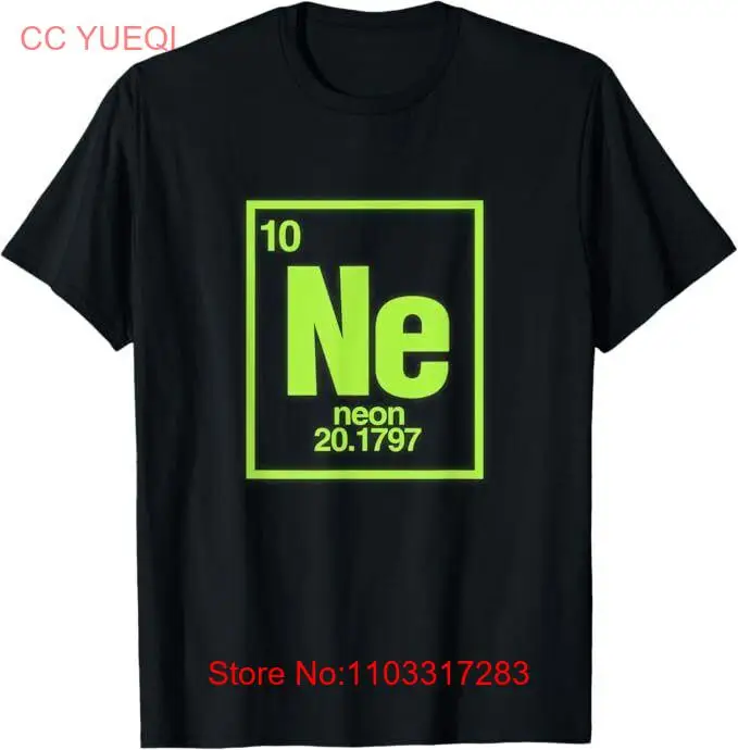 Неоновая футболка Science Chemical Elements