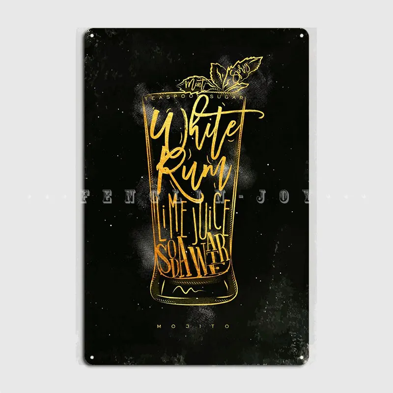 

Mojito металлический знак кинотеатр гостиная пещера паб классический фотографический знак постер