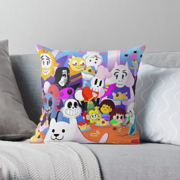 

Undertale Printing Throw Pillow Cover Bed Case Waist Hotel Car Fashion Decor Throw Sofa Wedding Fashion Pillows not include