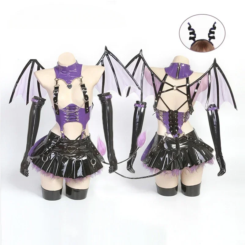 Сексуальное платье с кроликом и маленьким дьяволом для косплея