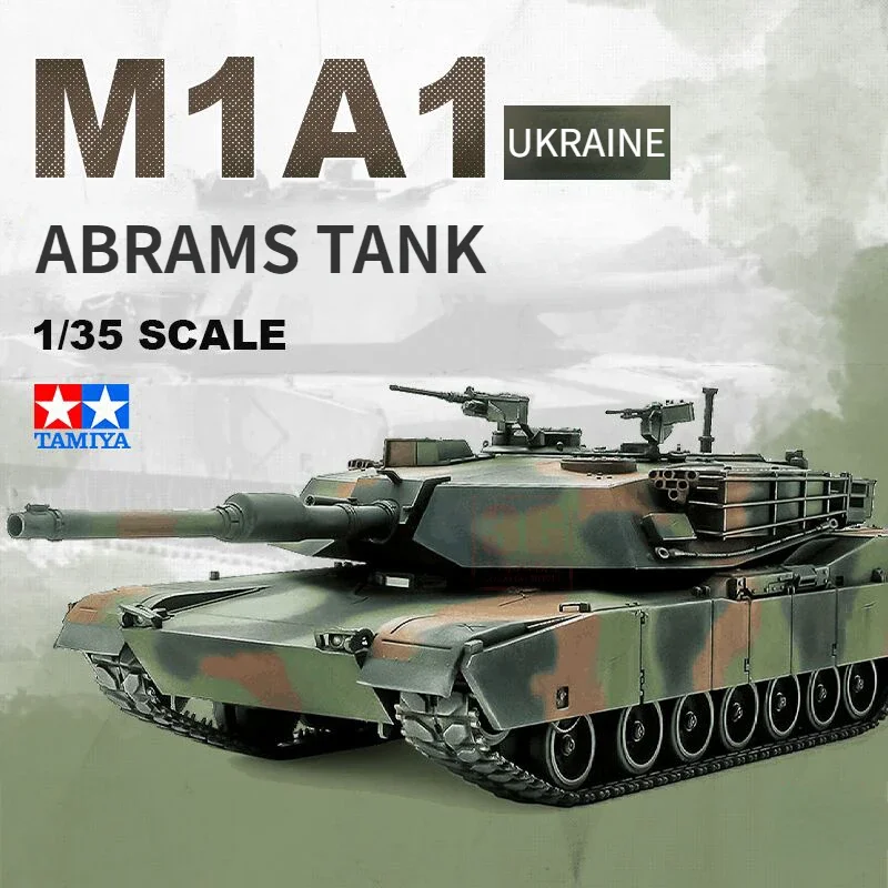 Tamiya 25216 Сборная модель в масштабе 1/35 M1A1 ABRAMS TANK UKRAINE Модель основного боевого танка