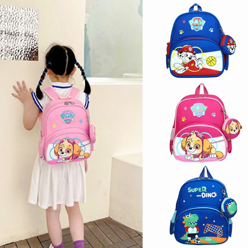 New children's bag kindergarten children cute cartoon shoulder backpack male and female baby schoolbag schoolbag and coin purse