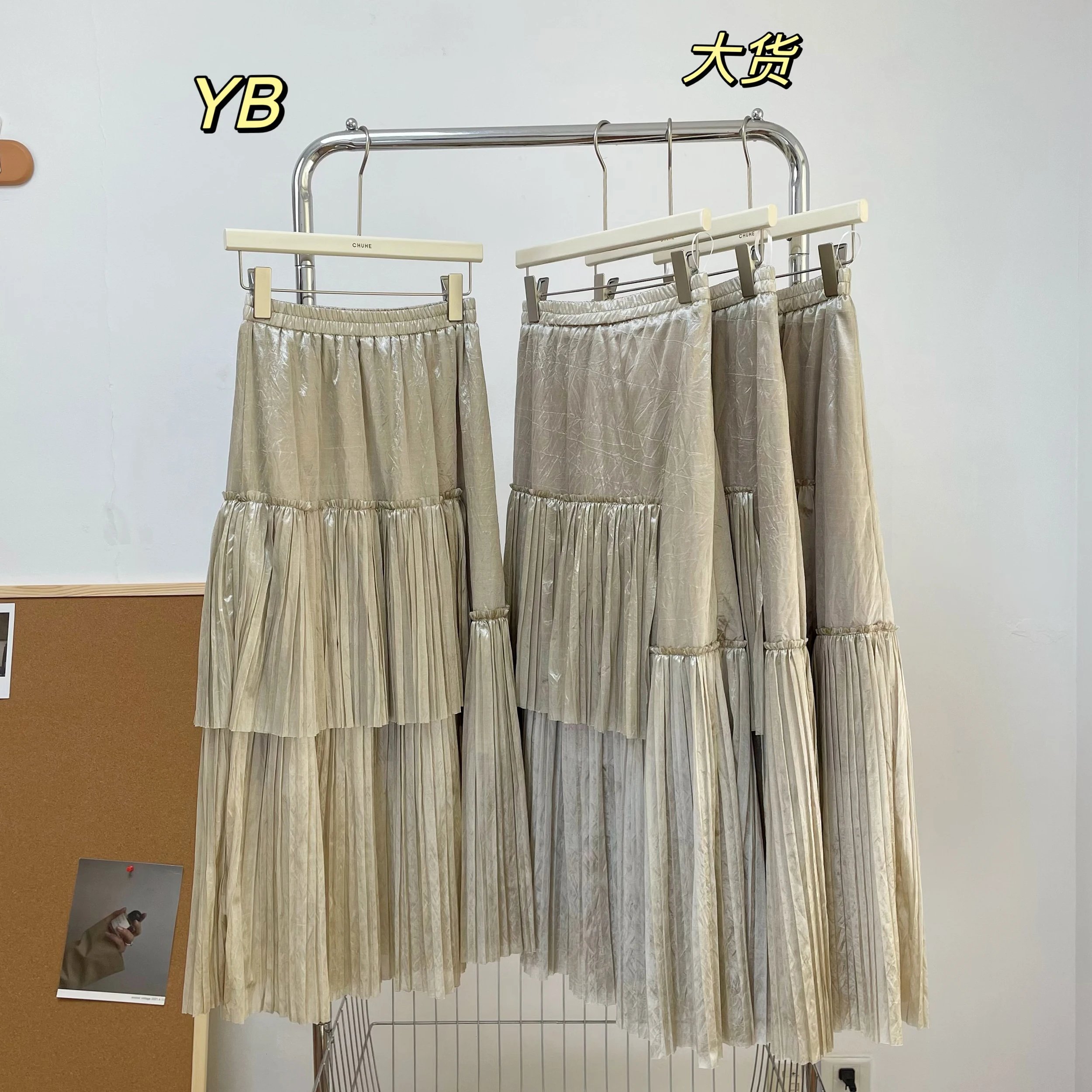 

Женские элегантные юбки средней длины, летние модные женские юбки с высокой талией в уличном стиле, 2023