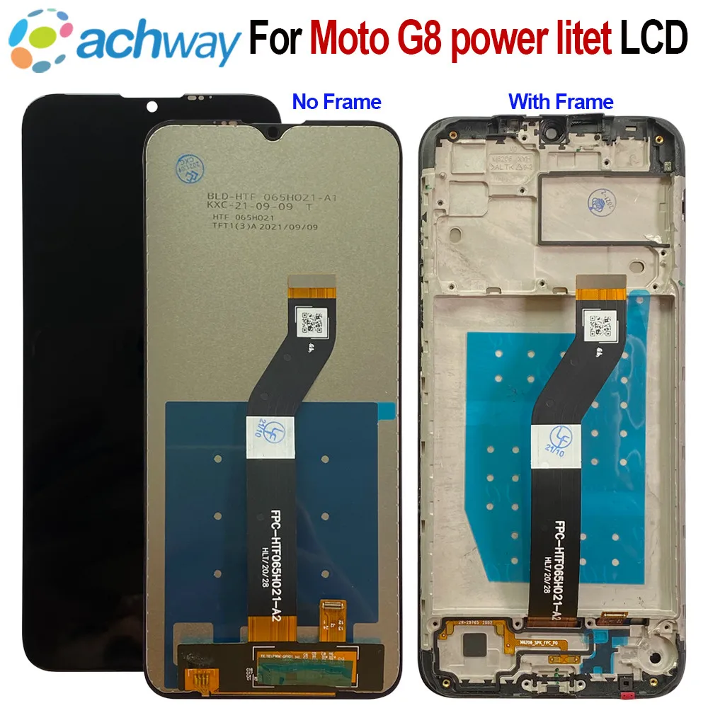 

Новый протестированный ЖК-экран 6,5 дюйма для Motorola Moto G8 Power Lite, дисплей с сенсорным дигитайзером в сборе для Moto G8 Power Lite, ЖК-дисплей с инструментом