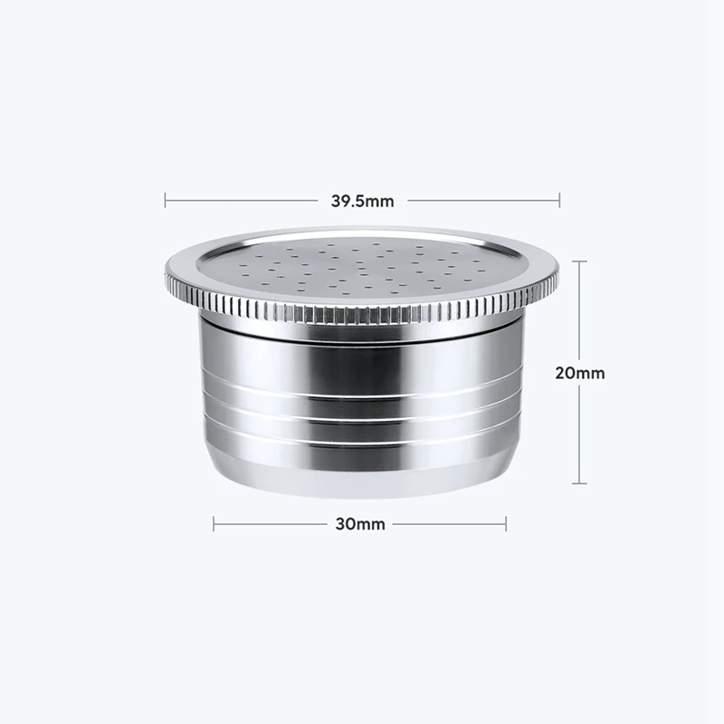 2 шт. многоразовые капсулы для кофе эспрессо из нержавеющей стали