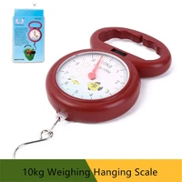 kitchen tools plastic hook portable luggage hanging scale spring scale 10kg weighing numeral pointer