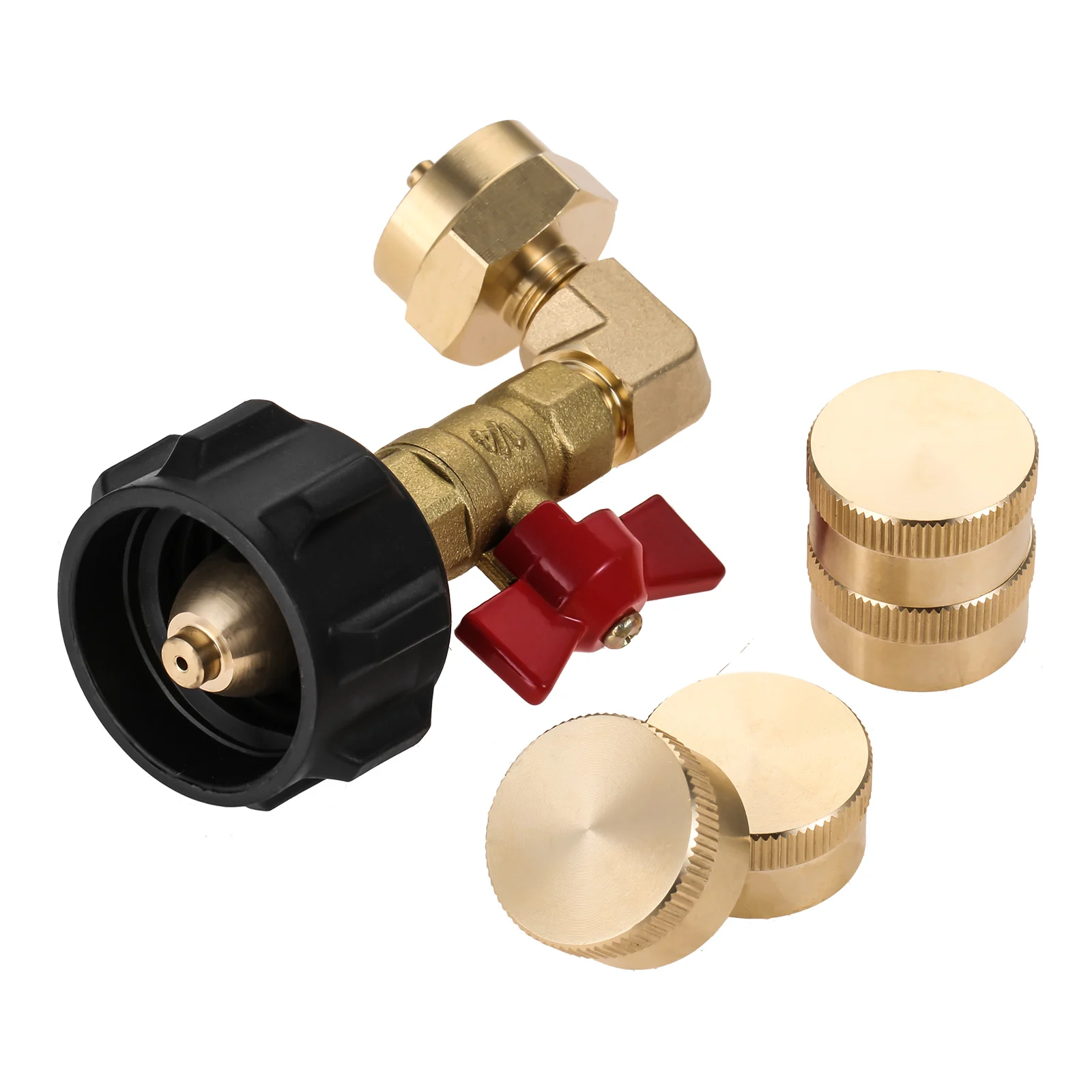 Угловой адаптер для заправки пропана QCC1 регулирующий клапан давления 90 градусов