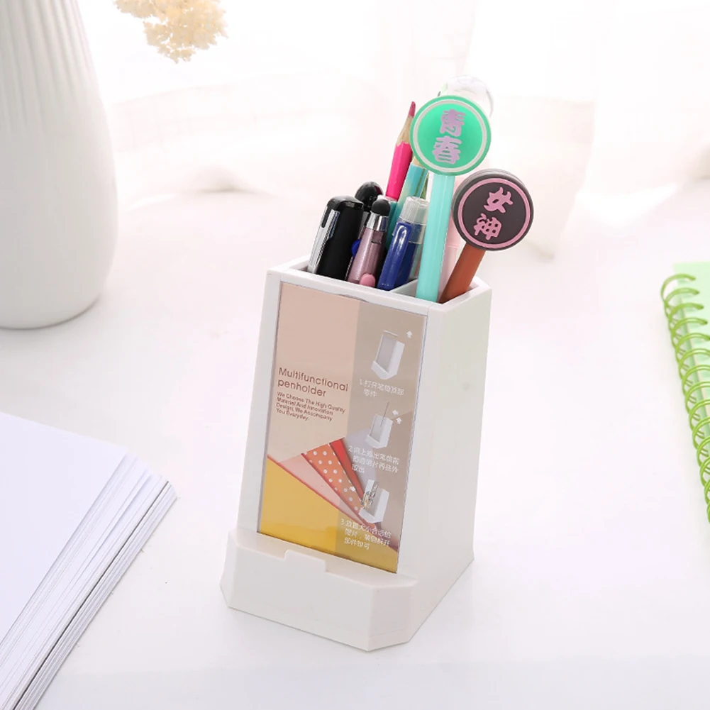 

School Pencil Storage Stationary Pen Holder Ornaments Multifunctional Home Office Business Gifts Cute Desk Organizer Student