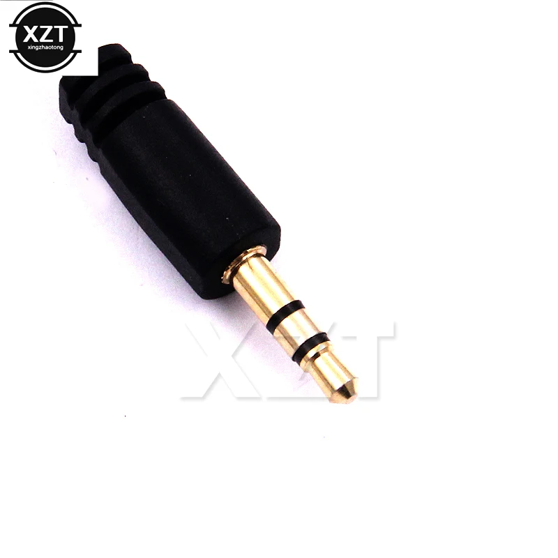 10pcs Hot Sale Gold plated Audio Stereo Plug 3.5mm 1 Male to 2 Female Adapter Cable Spliter microphone and headphone - купить по