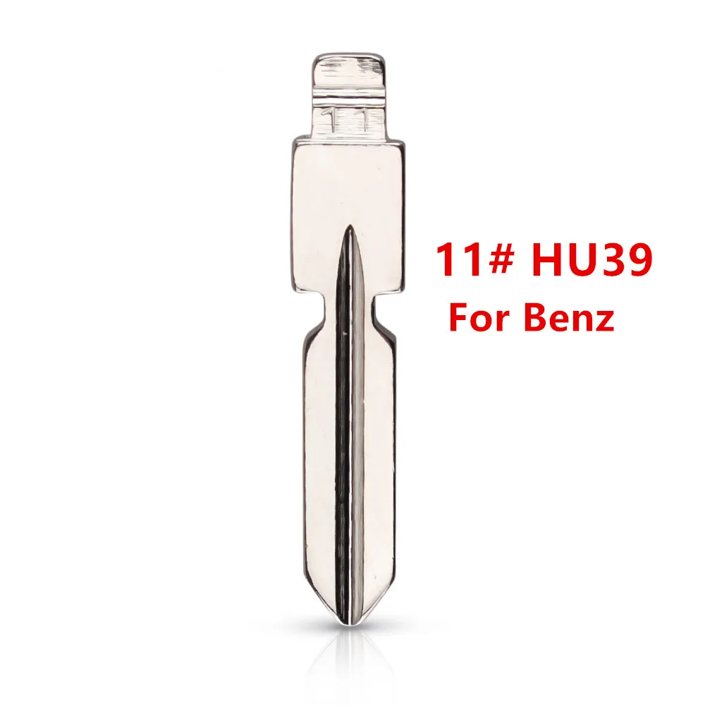 

10 Упаковок # 11 HU39 Металлический Необрезанный Пустой Ключ DIY XHORSE Blade Для Mercedes Benz W168 W124 W202 W210 W211 W203...