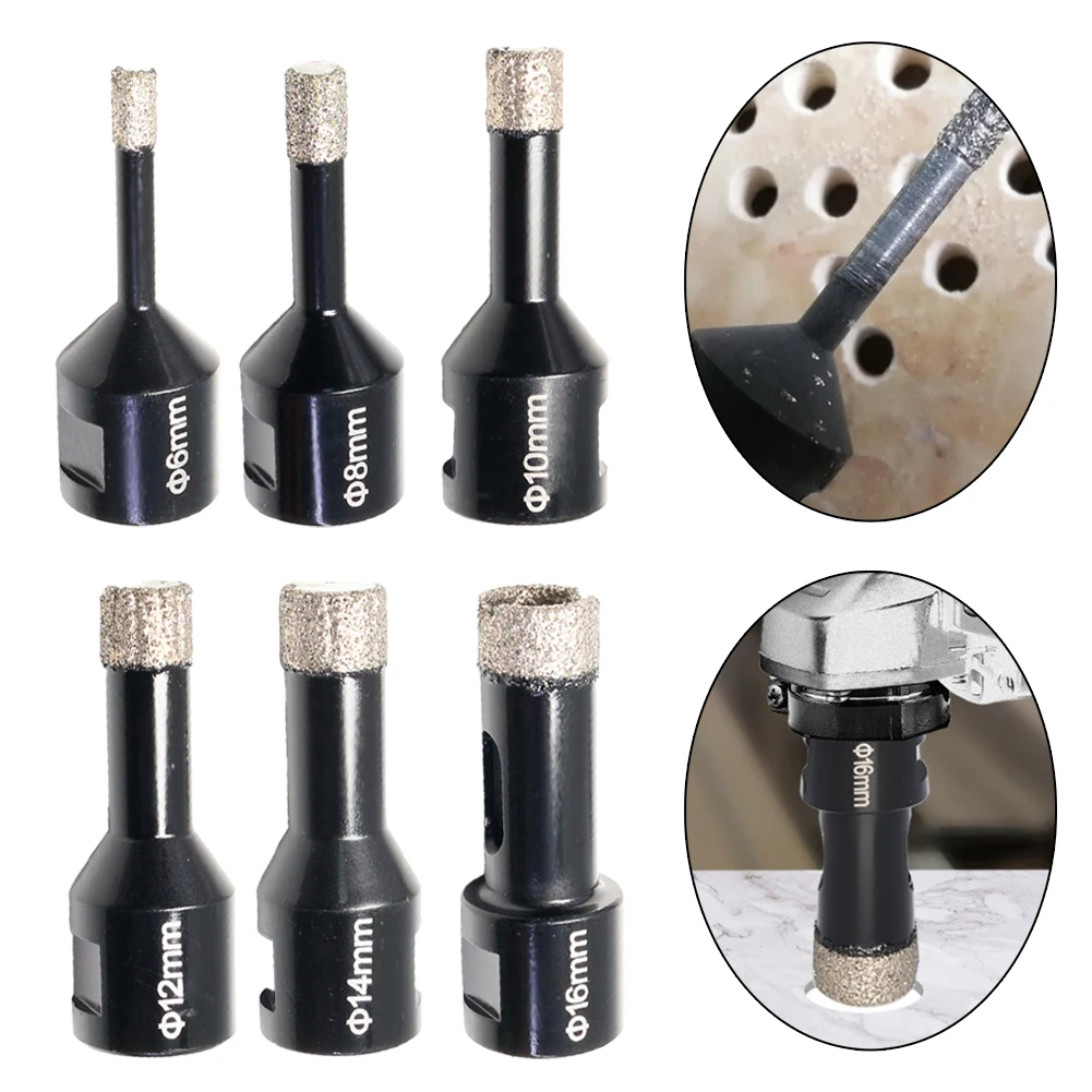 

Diamond Drill Bit Tile Marble Concrete Drill 6-16mm Angle-Grinder M14 Hole Opener For Glass Granite Porcelain Tile Marble Drill