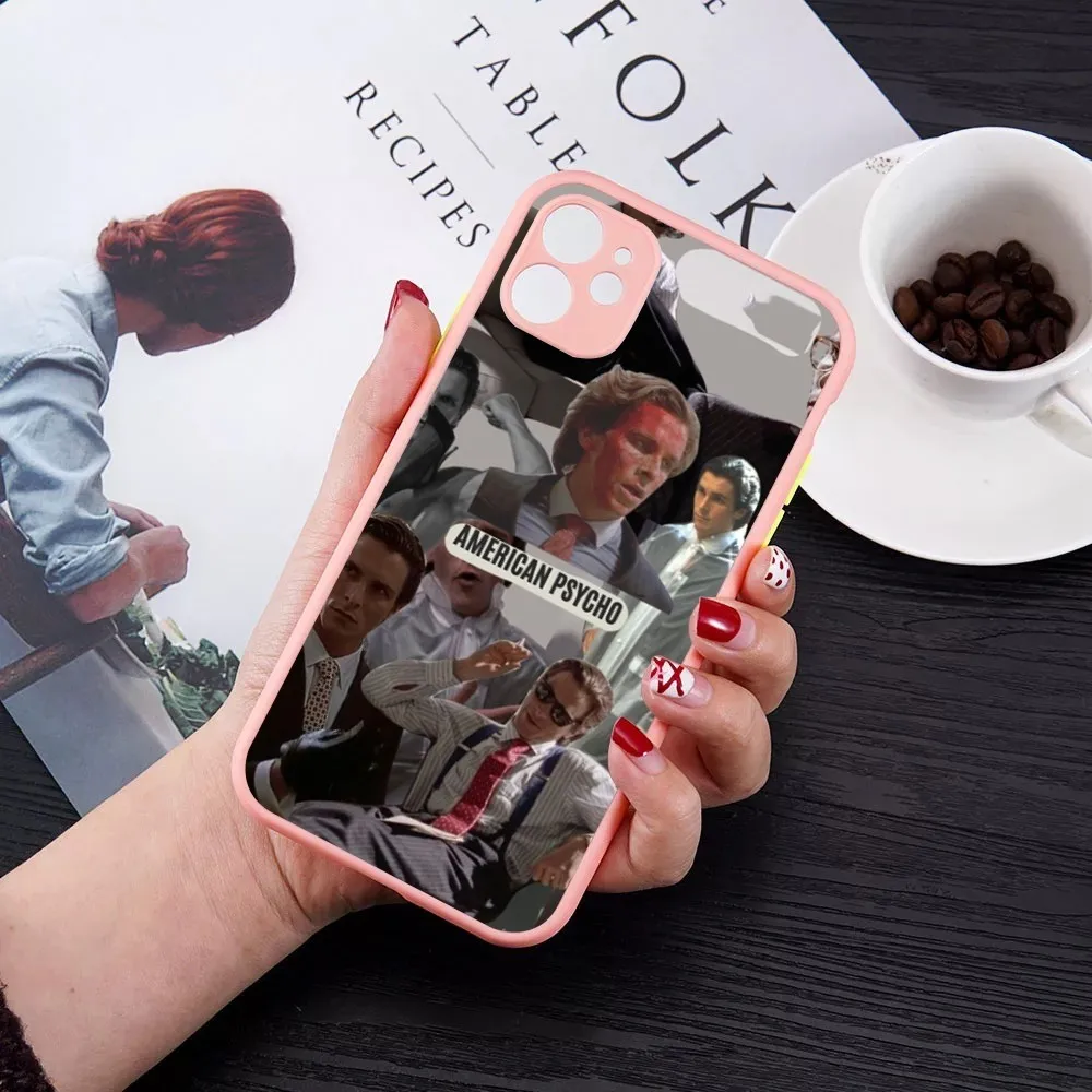 A-American P-психоs чехол для телефона iPhone 14 11 12 13 Mini Pro Max 8 7 Plus X XR XS MAX Прозрачный матовый