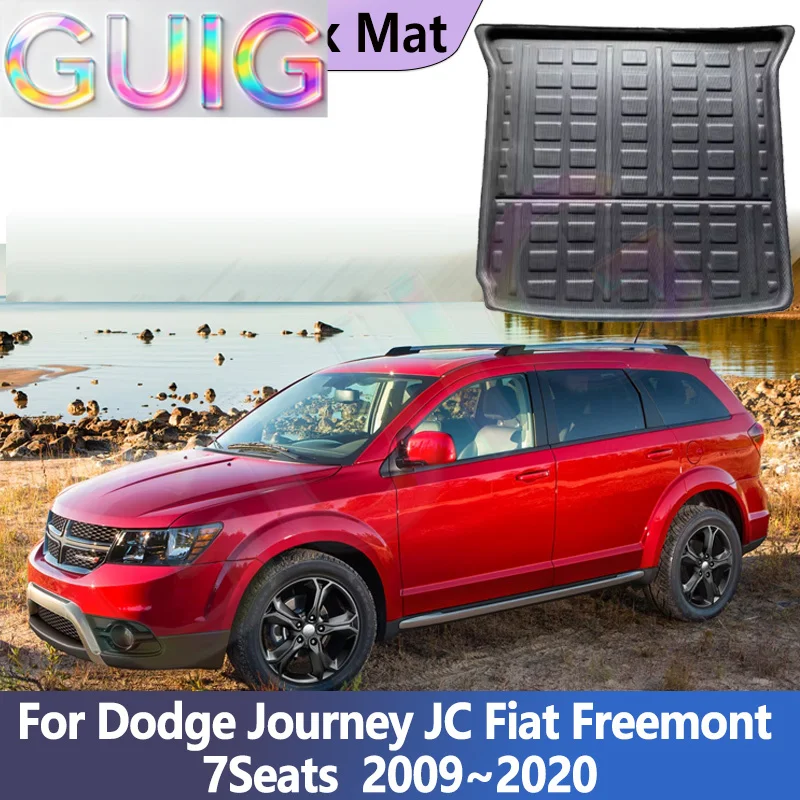 Фото Коврик в багажник из ЭВА для Dodge Journey JC Fiat Freemont 7 мест 2009-2020, 2012, 2018, ковровые коврики, вкладыш для багажника, аксессуары для хранения №1