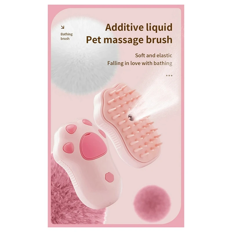 1 шт. паровая щетка для кошек массажная расческа собак встроенный электрический