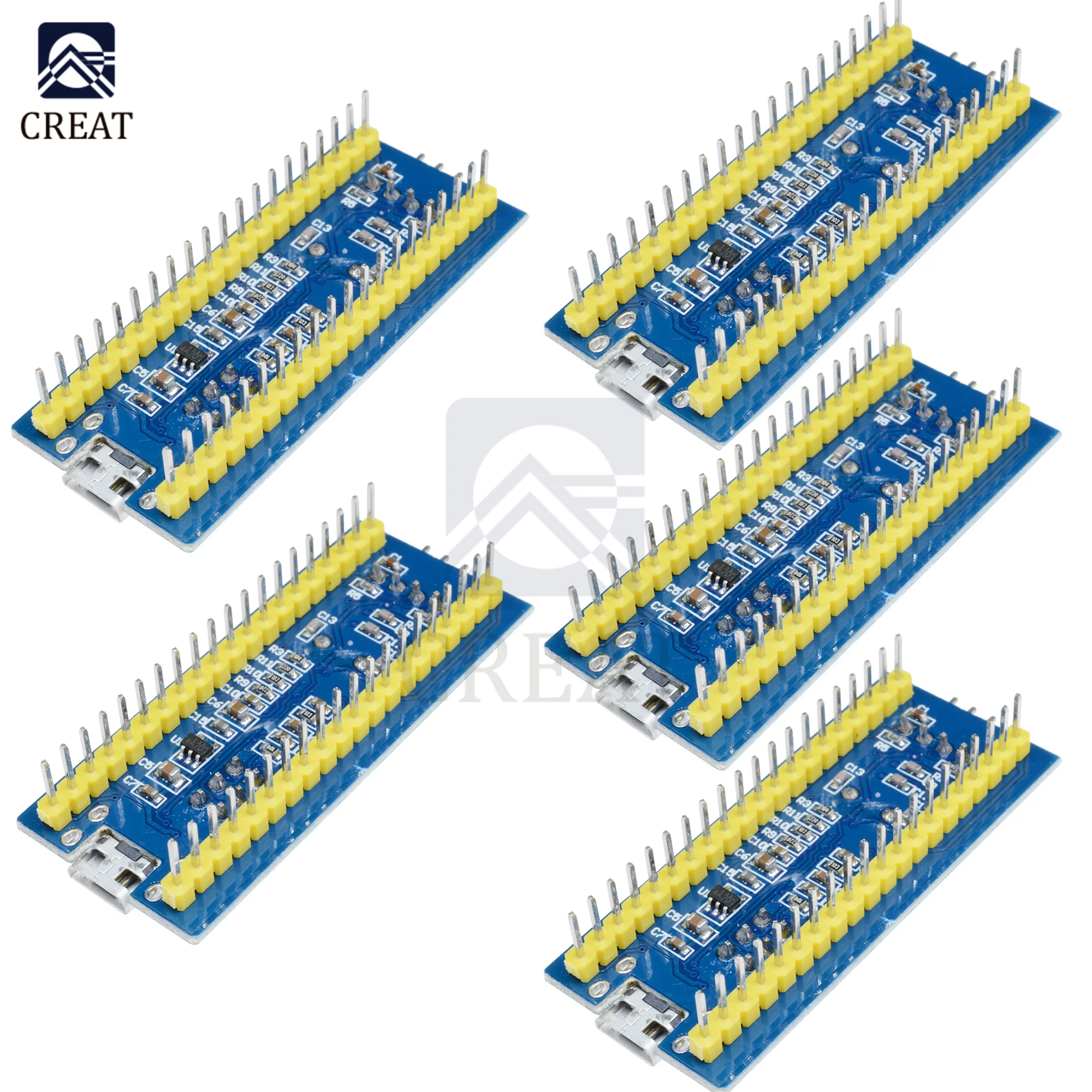 5PCS STM32F103C8T6 I/O IO ARM STM32 32 Cortex-M3 SWD Minimum System Development Board Module Mini USB Interface For Arduino