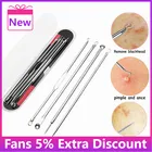 4 шт.компл. новые иглы для удаления акне, инструменты для ухода за кожей лица