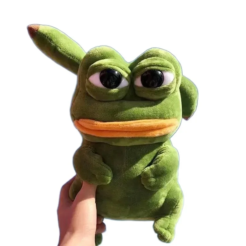 

Покемон Аниме Пикачу кавайные мягкие игрушки для детей косплей Spoof Sad Frog Pepe брелок милый Декор для комнаты плюшевые куклы