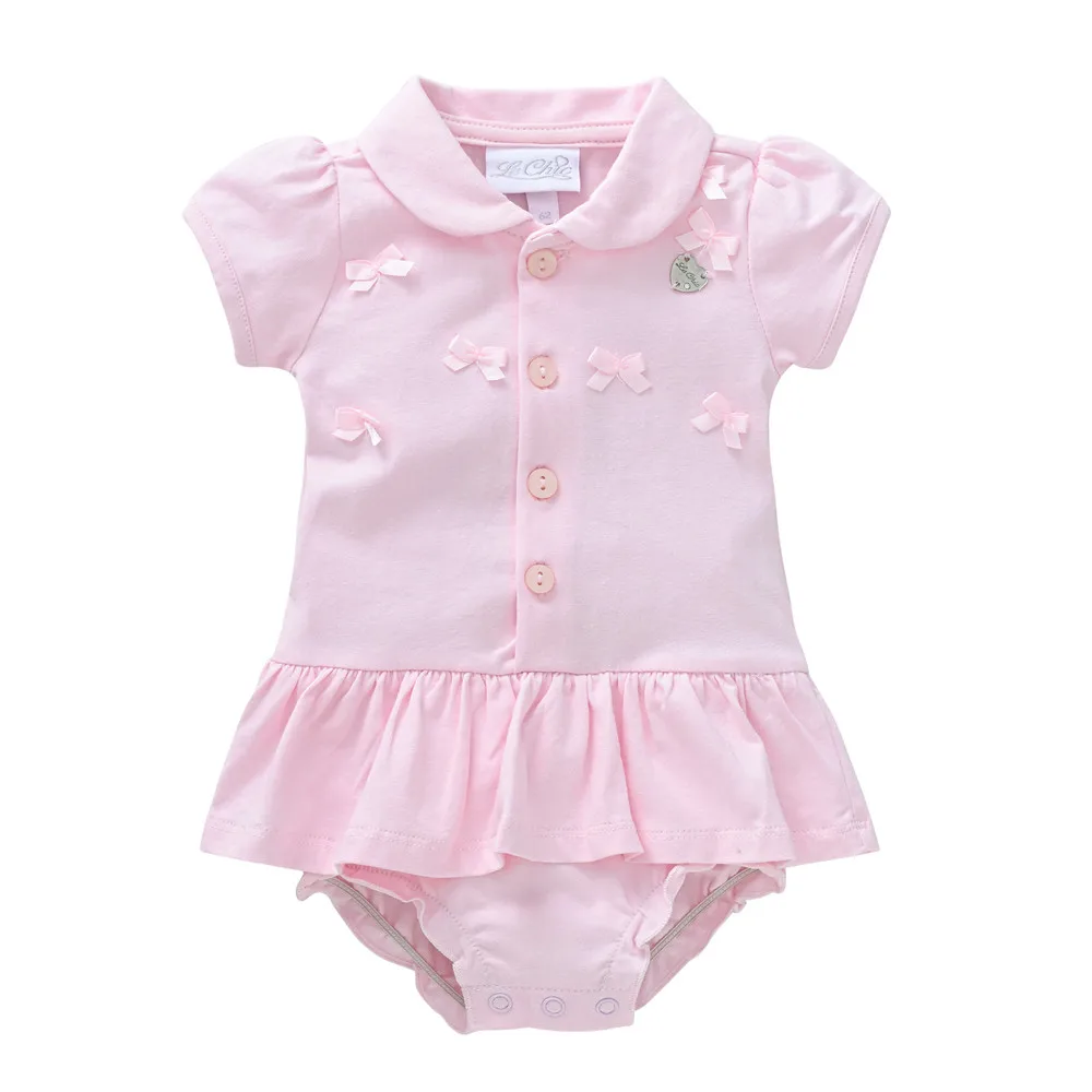 Детское боди летний хлопковый комбинезон с коротким рукавом и мультяшным