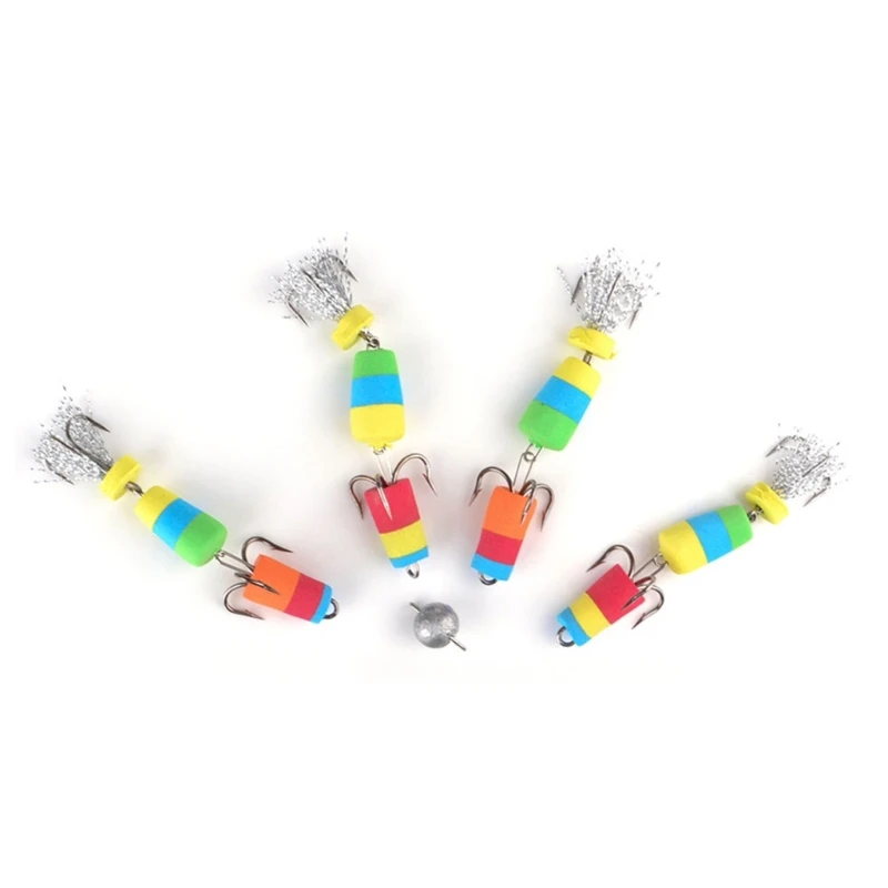 4 шт. легкие пенопластовые приманки мягкие рыболовные плотные для плавания с 2