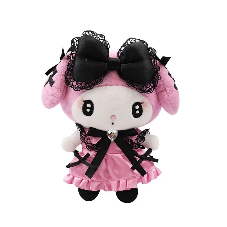 

Dark Fallen Angel Demon Bunny Plush Keychain Key Chain Keyring Lolita Kawaii Cute Anime Keychains Women Toys for Girls Gift