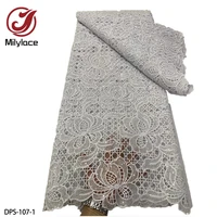 african lace fabric guipure lace fabric water souble lace 2022 high quality cord lace fabric for nigerian dress sewing dps 107
