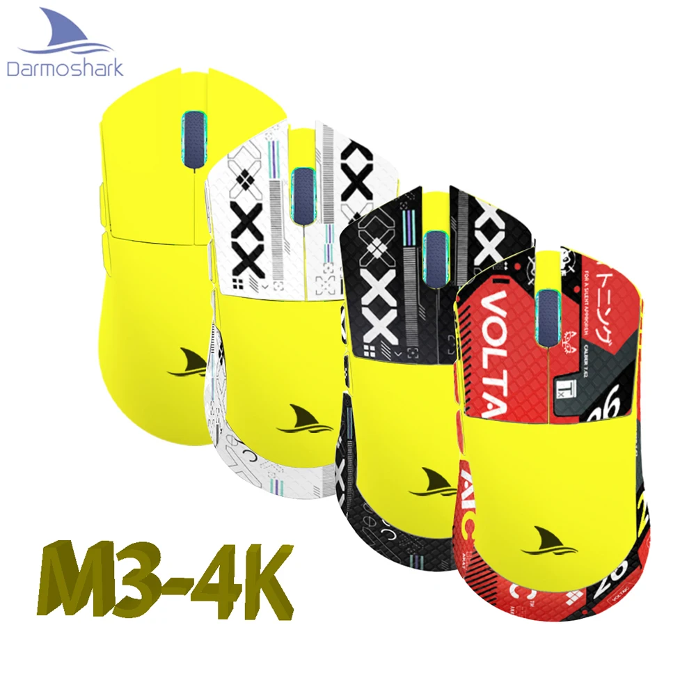 Беспроводная мышь Darmoshark M3, 4 кГц, три режима, Bluetooth, для киберспорта, игровая мышь PAM3395, оптический датчик, скандинавский стиль 52840, для ПК и ноутбука