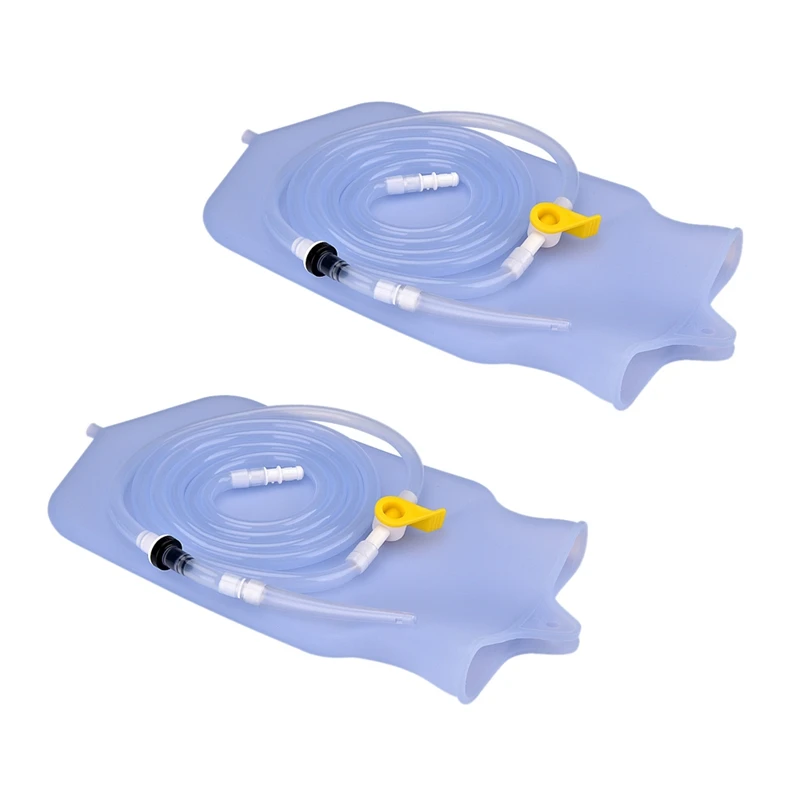 

2X 2000Ml Constipation Flusher Feminine Hygiene Enema Bag Sets