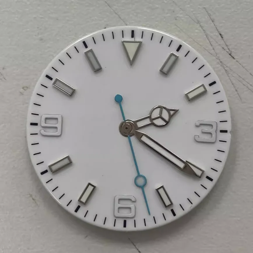 Watch Accessories 29.2mm Dial + Hands White Black Blue Dial Fits 2813/8215 Series Movements Watch Dial + Hands