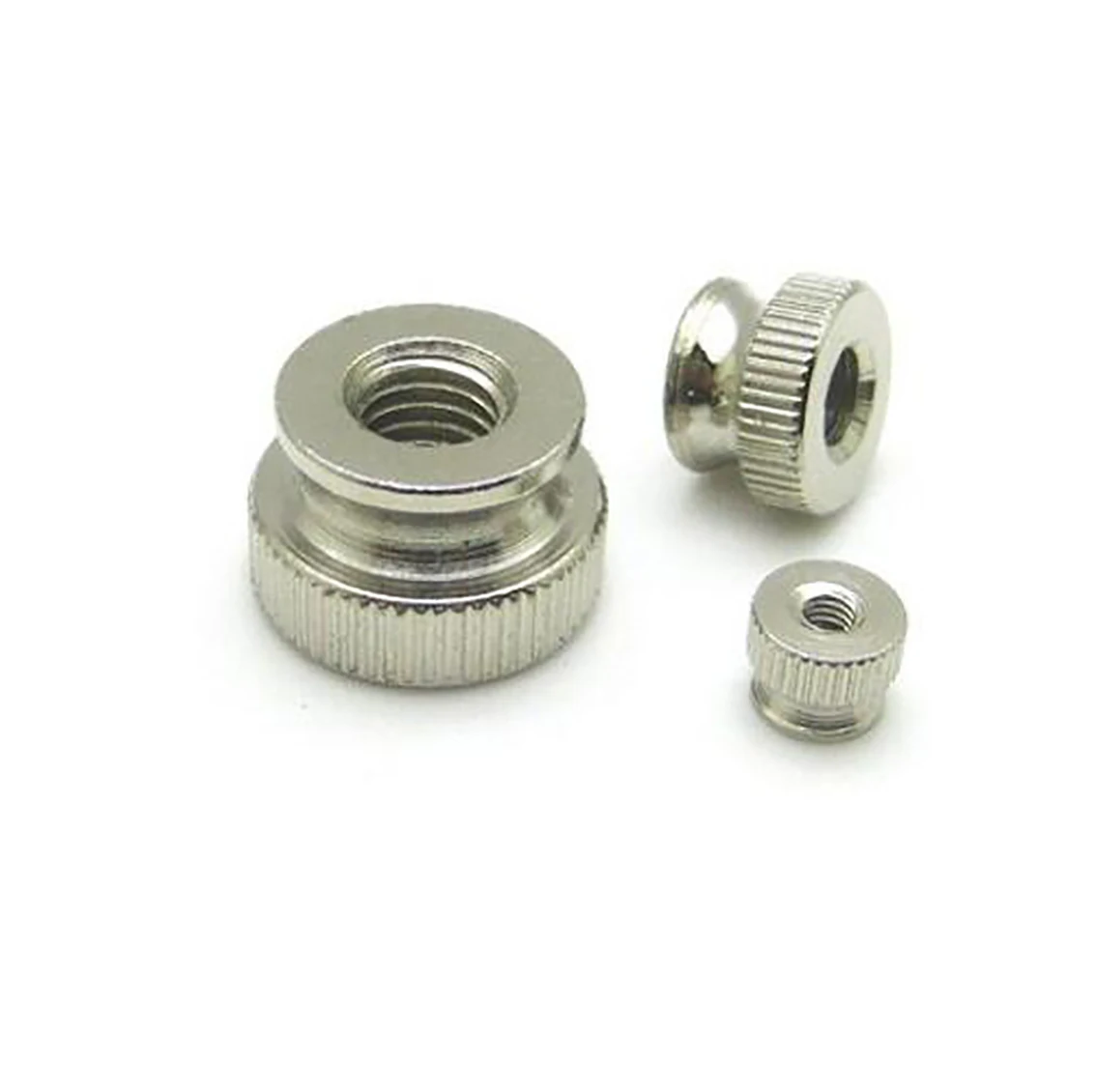 

10Pcs M3 M4 Iron Ni-Plated Knurled Thumb Nuts Hand Grip Knobs Step Nut For PC Computer Case DIY