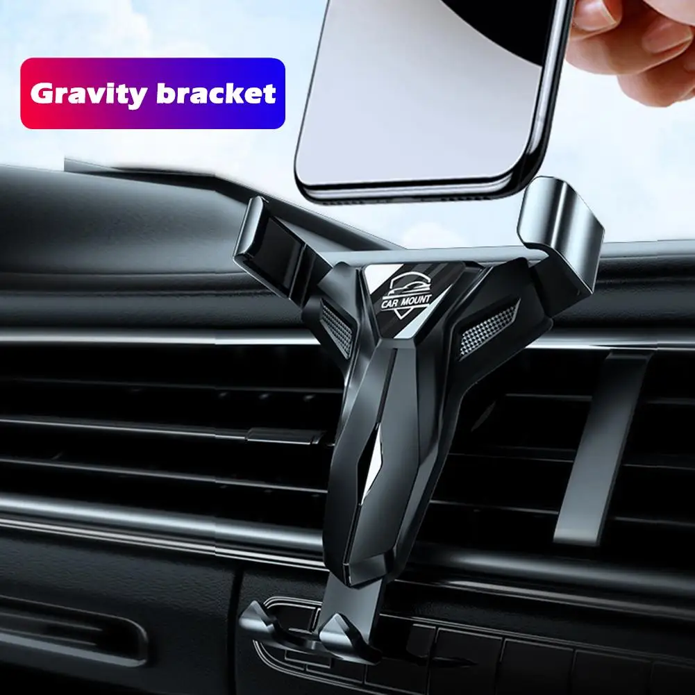 

1PCs Car Gravity Mobile Phone Bracket Multi-functional Navigation Outlet Car Frame Fixed Support H4A4