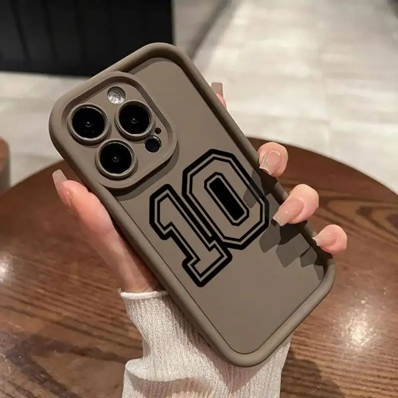 phone cases for Apple iPhone 15 13 14 12 11 Pro Max XS 7 XR 14Plus 8 X Angel Eye Ladder funda Cover Basketball Numbers 10 30