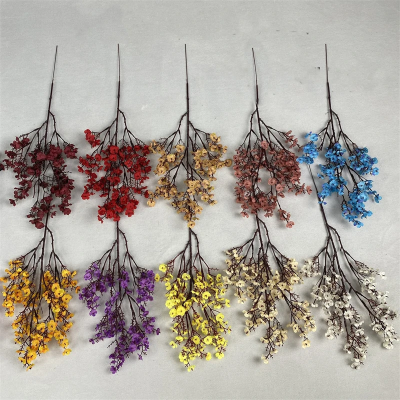 Искусственные цветы белая ветка высокое качество искусственные для младенцев