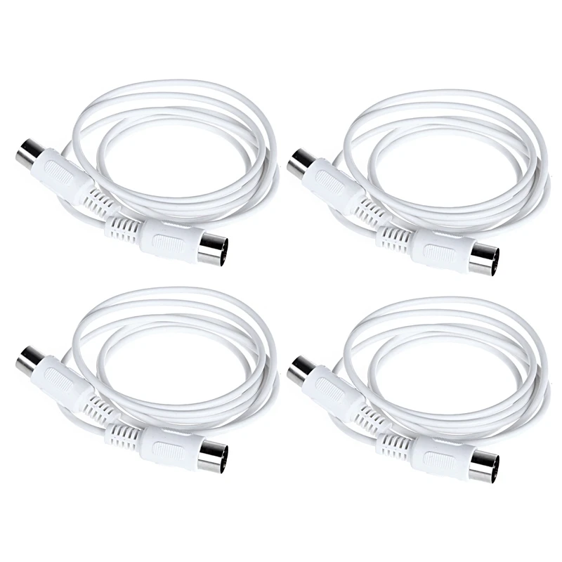 

4X MIDI Extension Cable To Male 5 Pin 1.5/4.95FT High Quality 5 Pin Male To 5 Pin Male MIDI Extension Cable