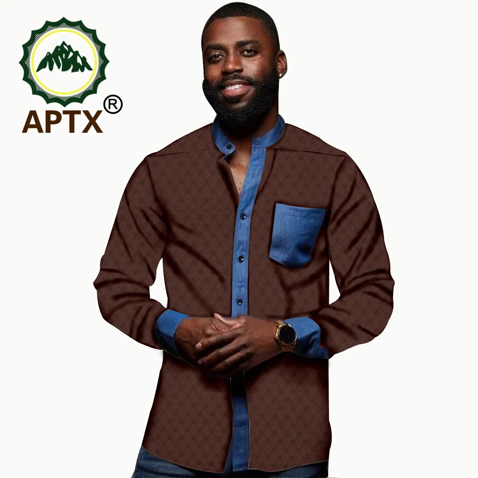 Рисунок 3 - Рубашка мужская жаккардовая с воротником-стойкой