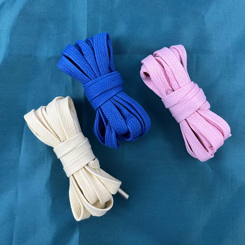 Шнурки с зазубринами Aj1 розовые синие оригинальное качество масляный воск