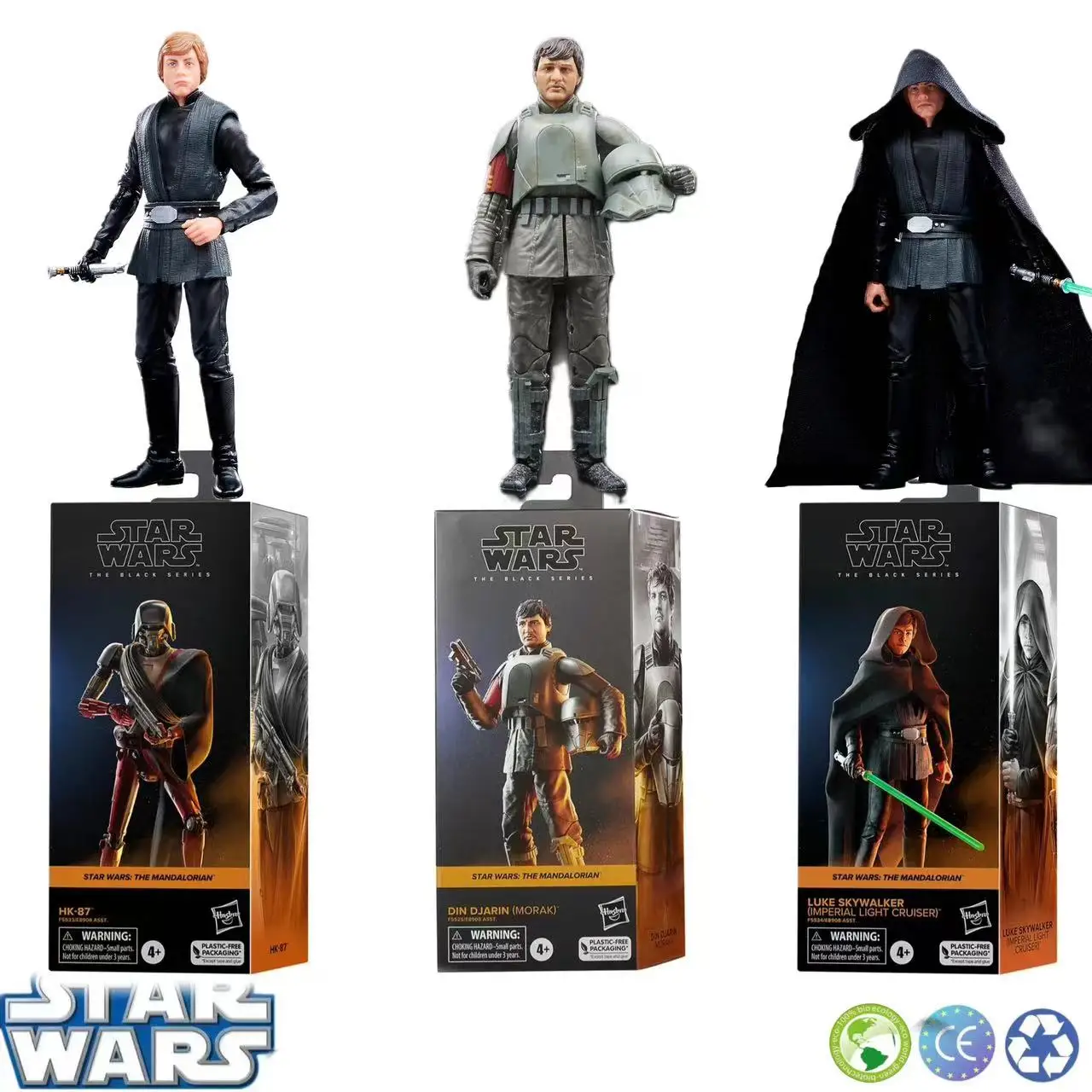 

Star Wars The Mandalorian Din Djarin Morak HK-87 Luke Skywalker Imperial Light Cruiser 6" Action Figure Black Series Toys